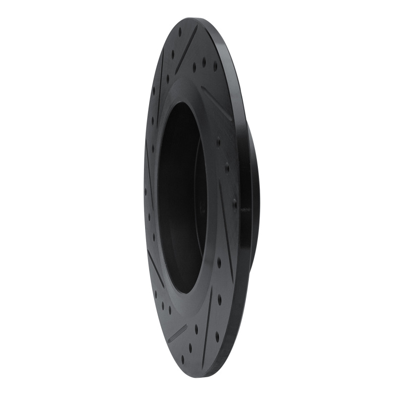 Mercedes-Benz SLC300 Brake Rotor (1) - Rear Right - R1 Concepts - Drilled & Slotted - Black - `12-`20